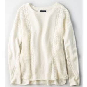 Cream American Eagle Sweater